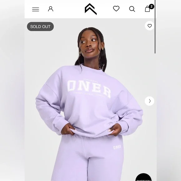 Oner Active Lavender Sweatshirt - Picture 1 of 2